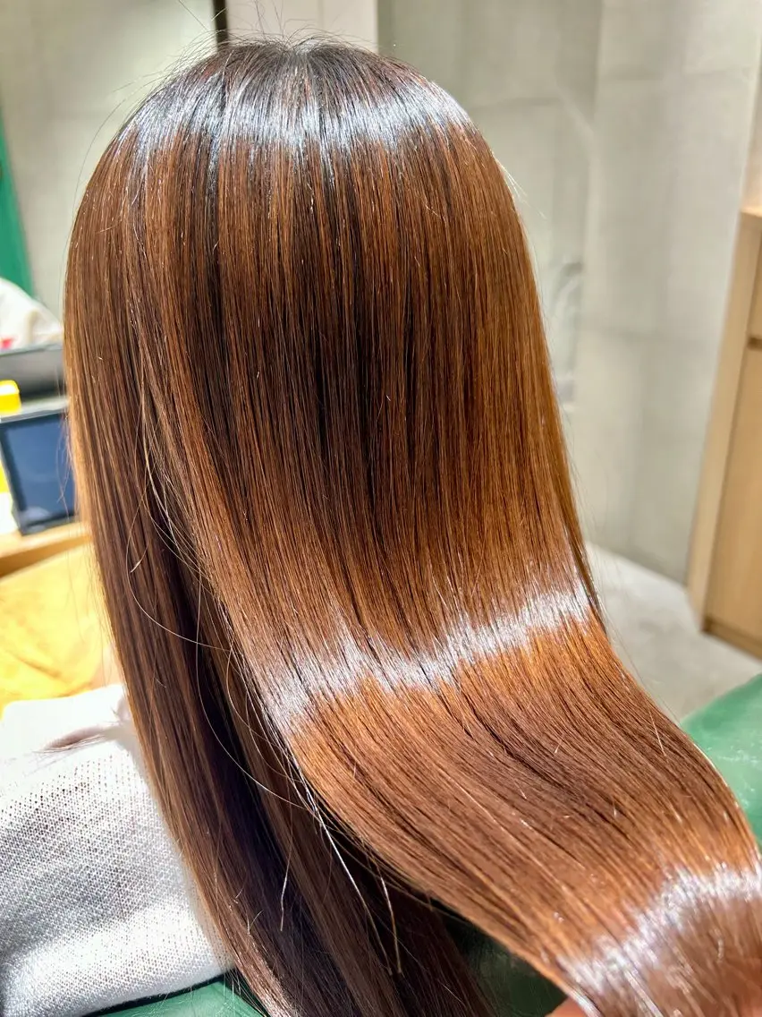 ロング 髪質改善 縮毛矯正 カット トリートメント 茅ヶ崎/縮毛矯正/ ソノカのヘアスタイル