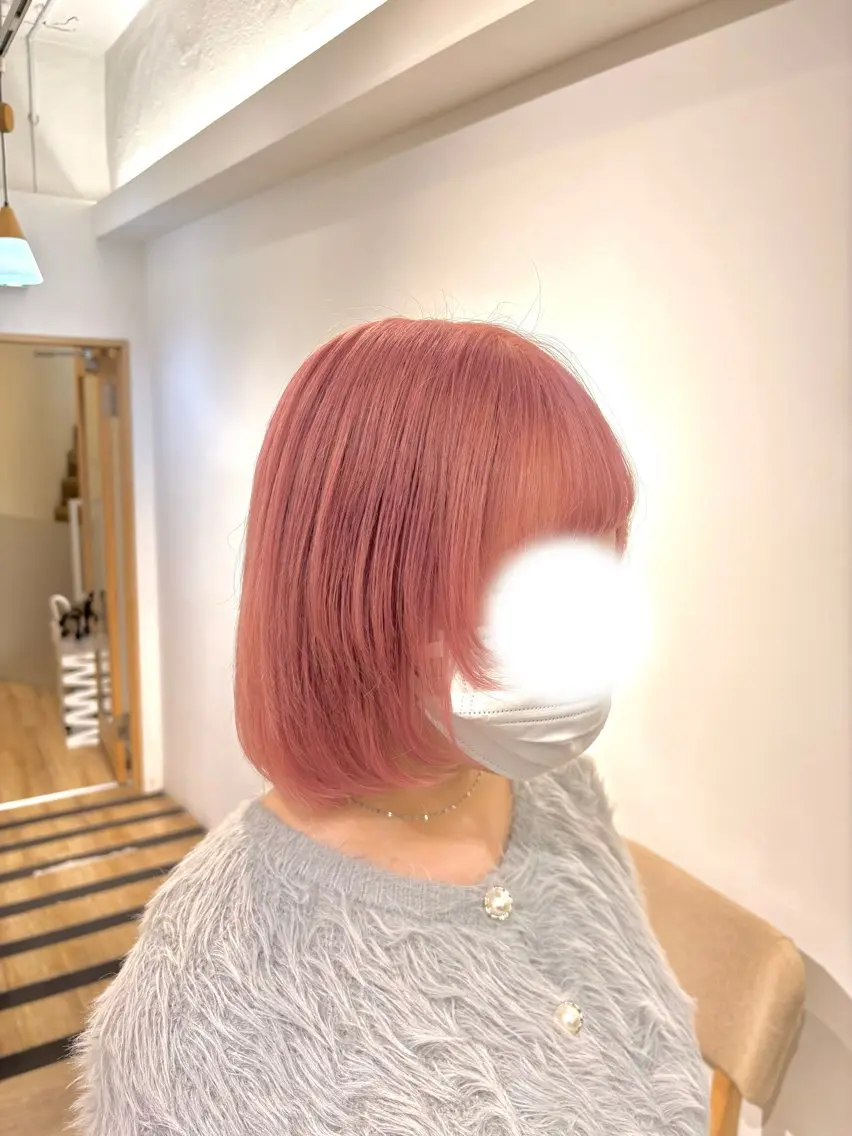 ショート カラー カット ヘアカラー トリートメント ヘッドスパ ヘアセット ️韓国ヘア／レイヤー カットYūka❤️のヘアスタイル