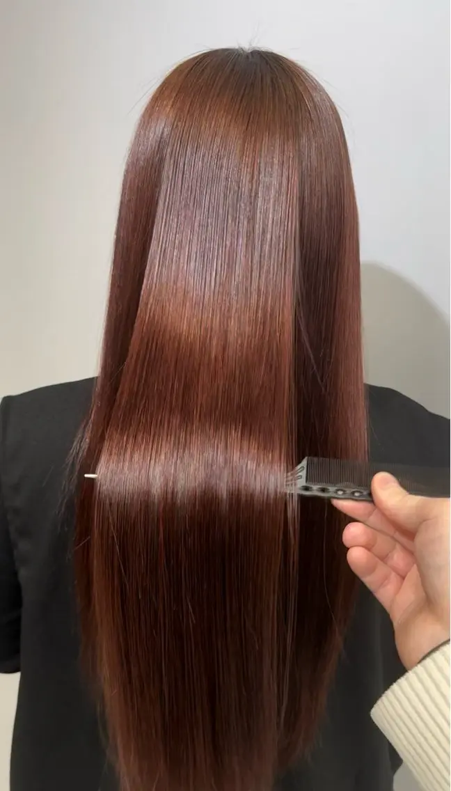 ロング ヘアカラー トリートメント 天野 由基のヘアスタイル