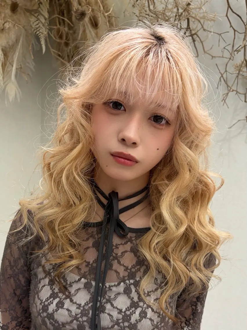 カラー ヘアカラー 上品ヘア✖️艶髪 𝑅𝐼𝐾𝑈のヘアスタイル