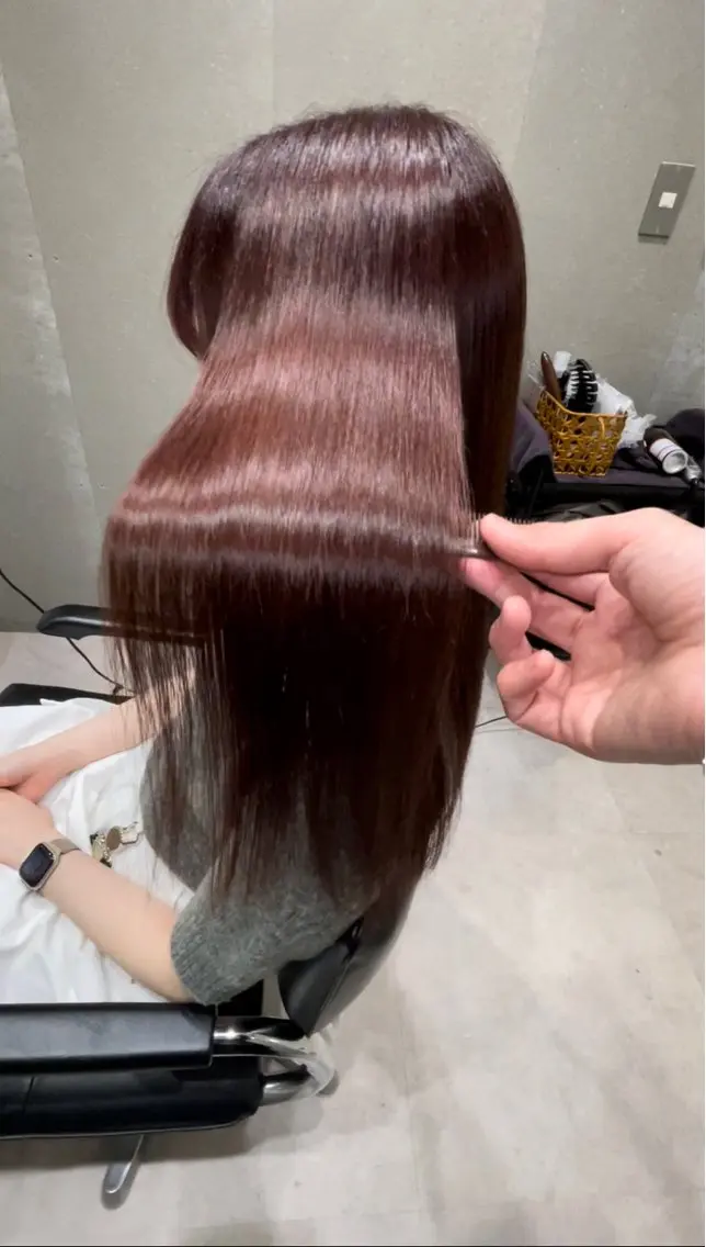 ロング カラー ロング トリートメント 髪質改善ヘアケア 艶髪特化/上田のヘアスタイル
