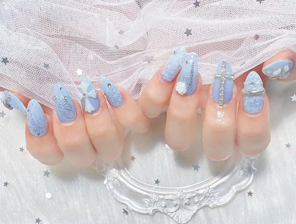 ネイル チークネイル ドット 長さ出し フットネイル フレンチネイル ハンドネイル Hana Nail Salonのネイルデザイン