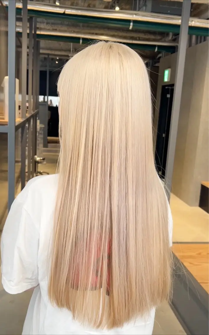 ロング 縮毛矯正 佐藤 崇文のヘアスタイル