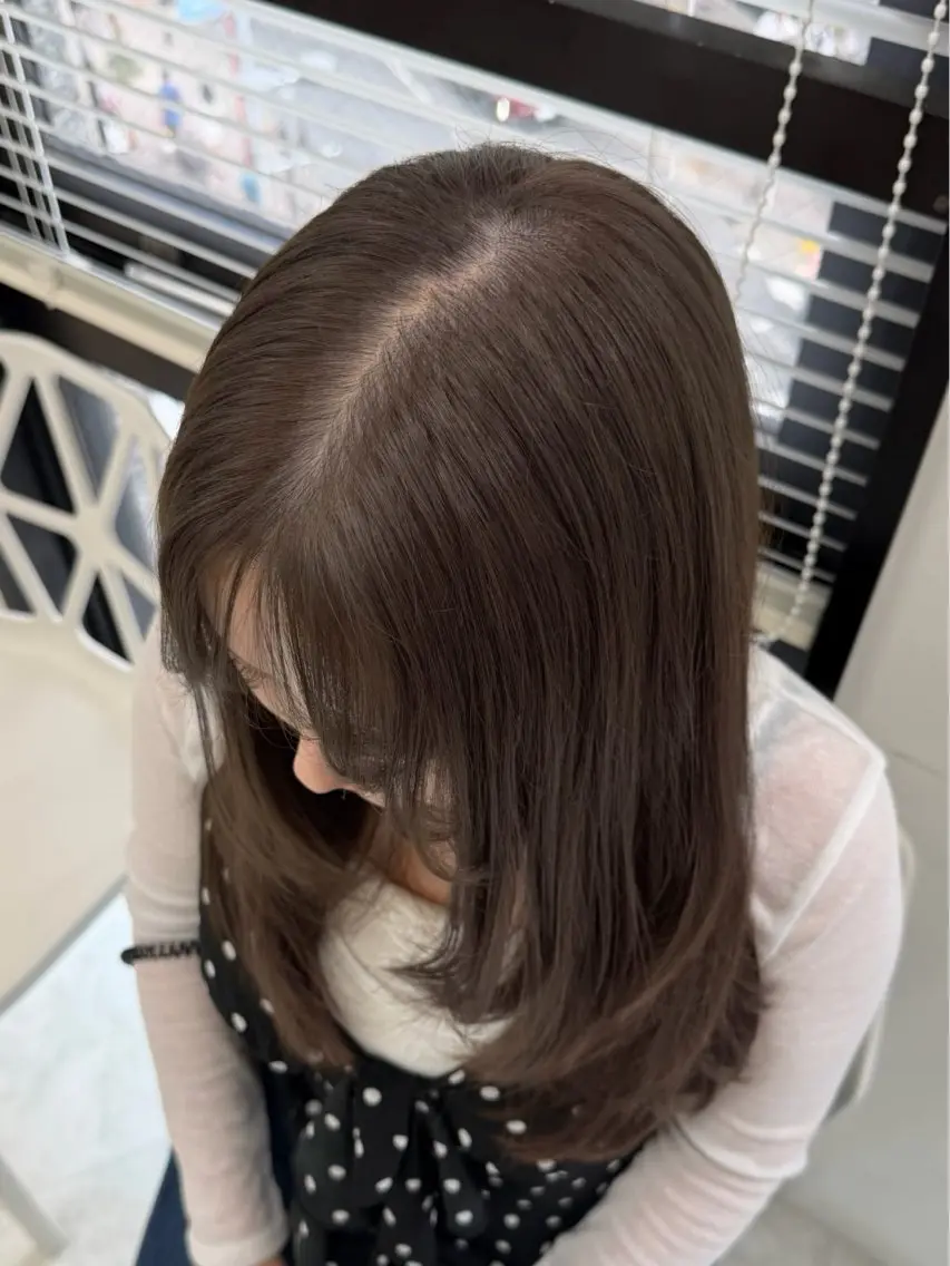 セミロング カラー ケアカラー ヘアカラー ヘッドスパ ヘアセット 似合わせstyle ❤︎misaki❤︎のヘアスタイル