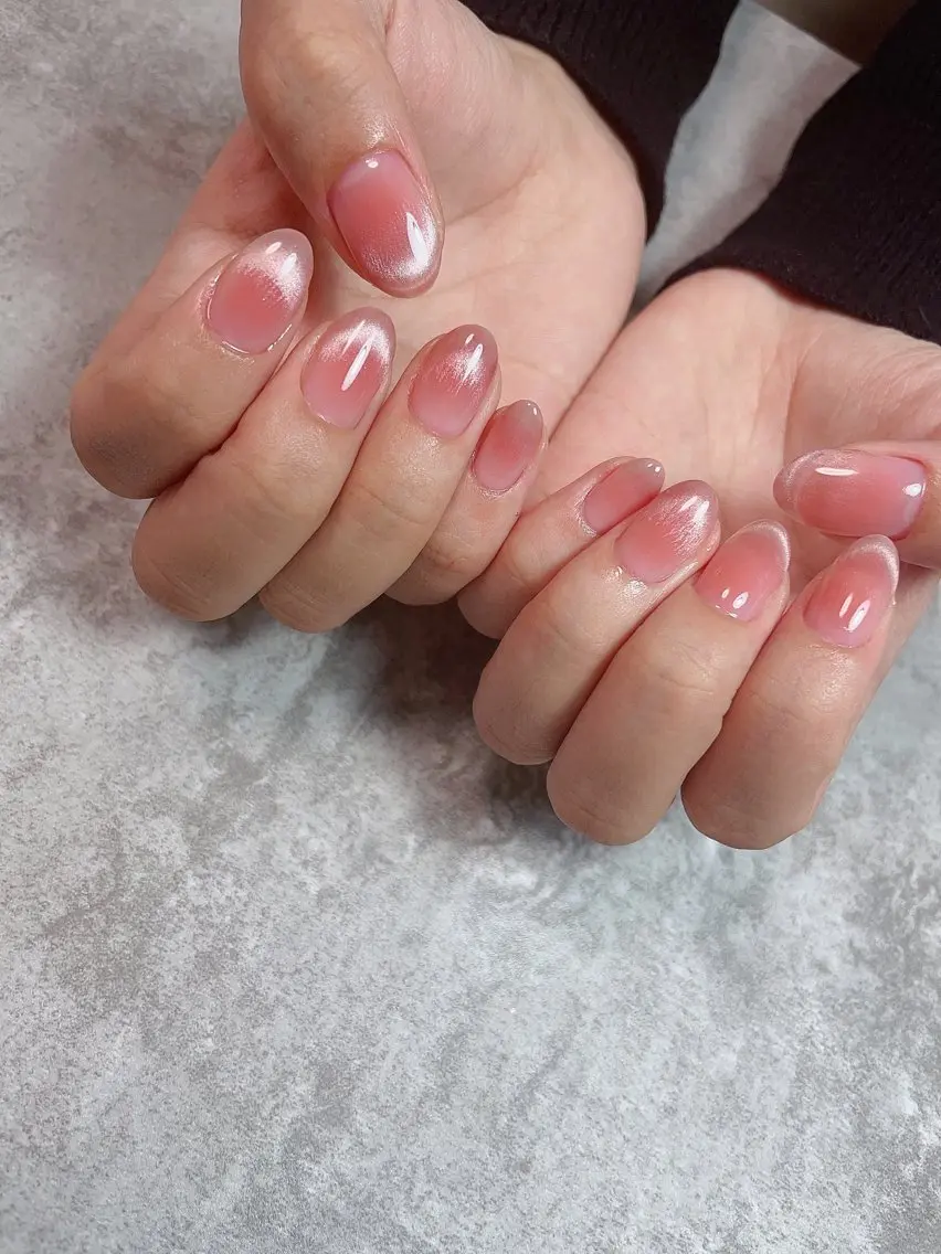 ネイル チークネイル フレンチネイル マグネットネイル マグネットフレンチ Ai Nailのネイルデザイン