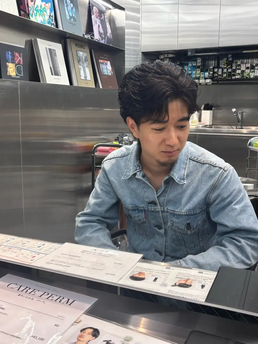パーマ メンズ カット パーマ 山田 実来のヘアスタイル