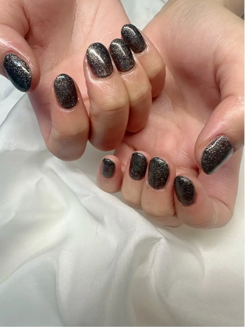 ネイル オーロラネイル ブラウン クリアネイル 氷ネイル・うるうるネイル 韓国ネイル 🪞KAPE NAIL 🪞のネイルデザイン