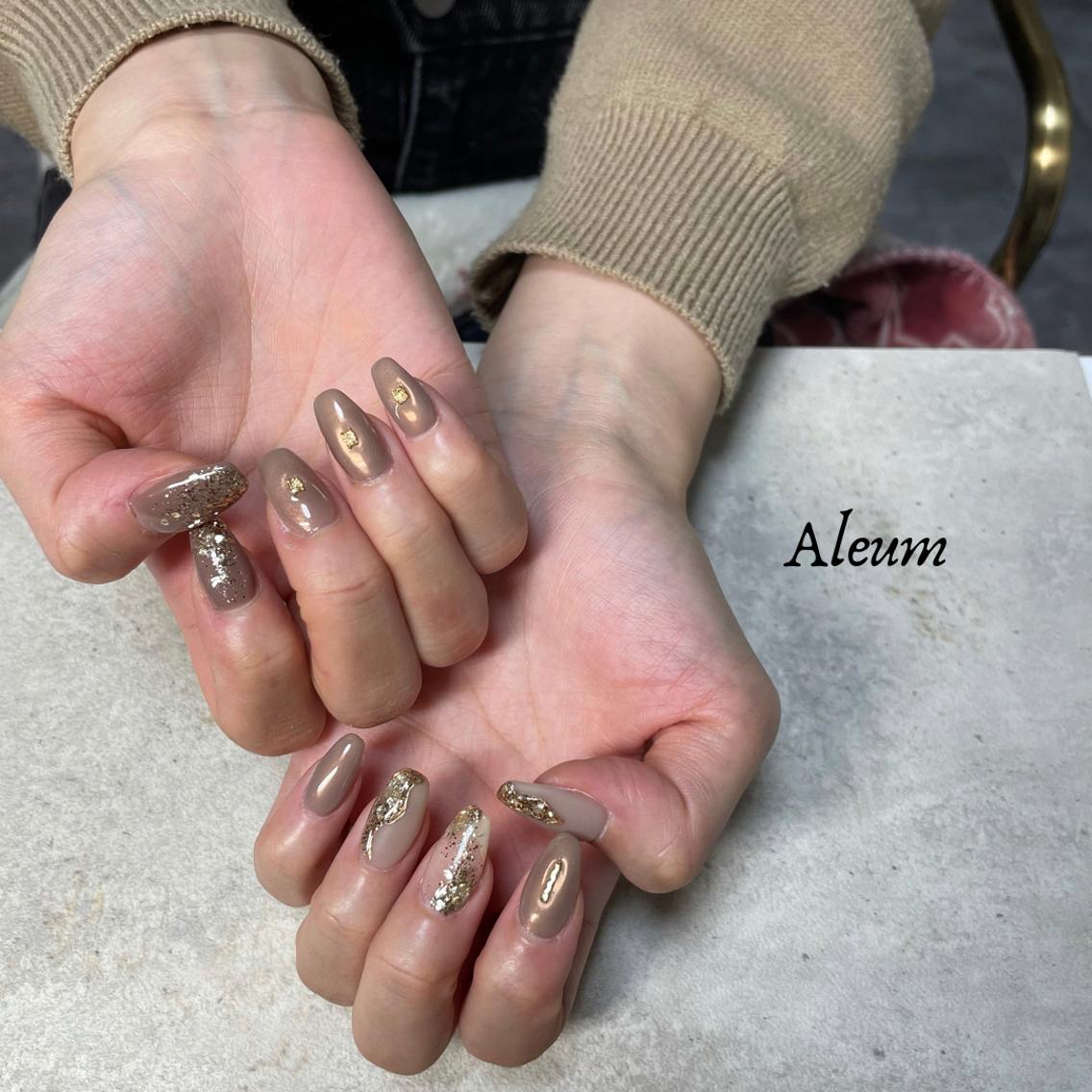 ネイル 持ち込み ハンドネイル Nail Salon Aleumのネイルデザイン