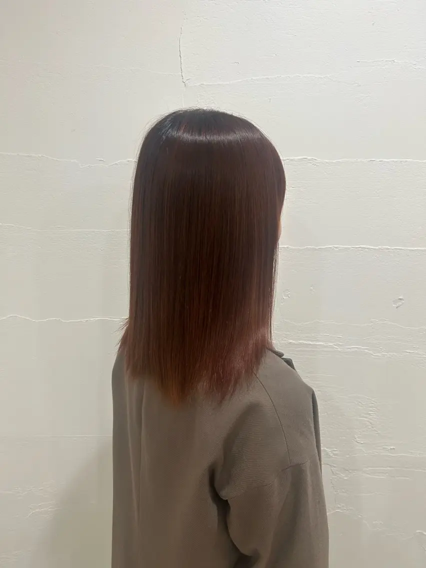 ミディアム カラー トリートメント ヘアカラー 片山 夏帆のヘアスタイル