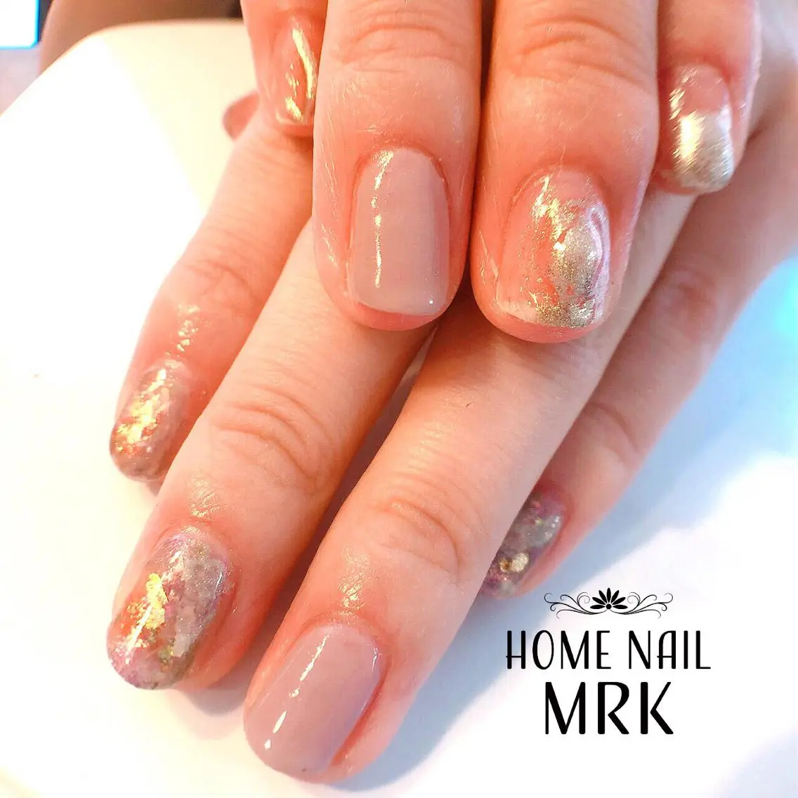 ネイル クリアネイル ミラーネイル ニュアンスネイル MARUKO nailのネイルデザイン