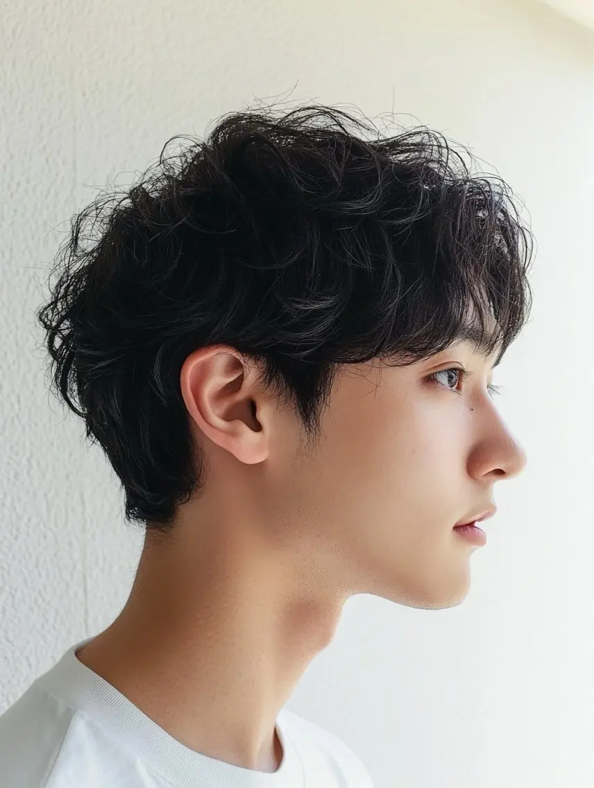 【骨格補正】メンズカット＋シャドウパーマの写真