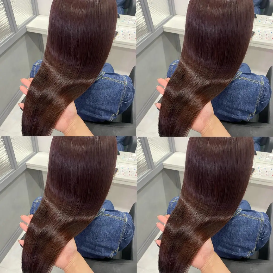 ロング カラー カット ヘアカラー トリートメント 髪質改善×矯正🫧 韓国ヘアasamiのヘアスタイル