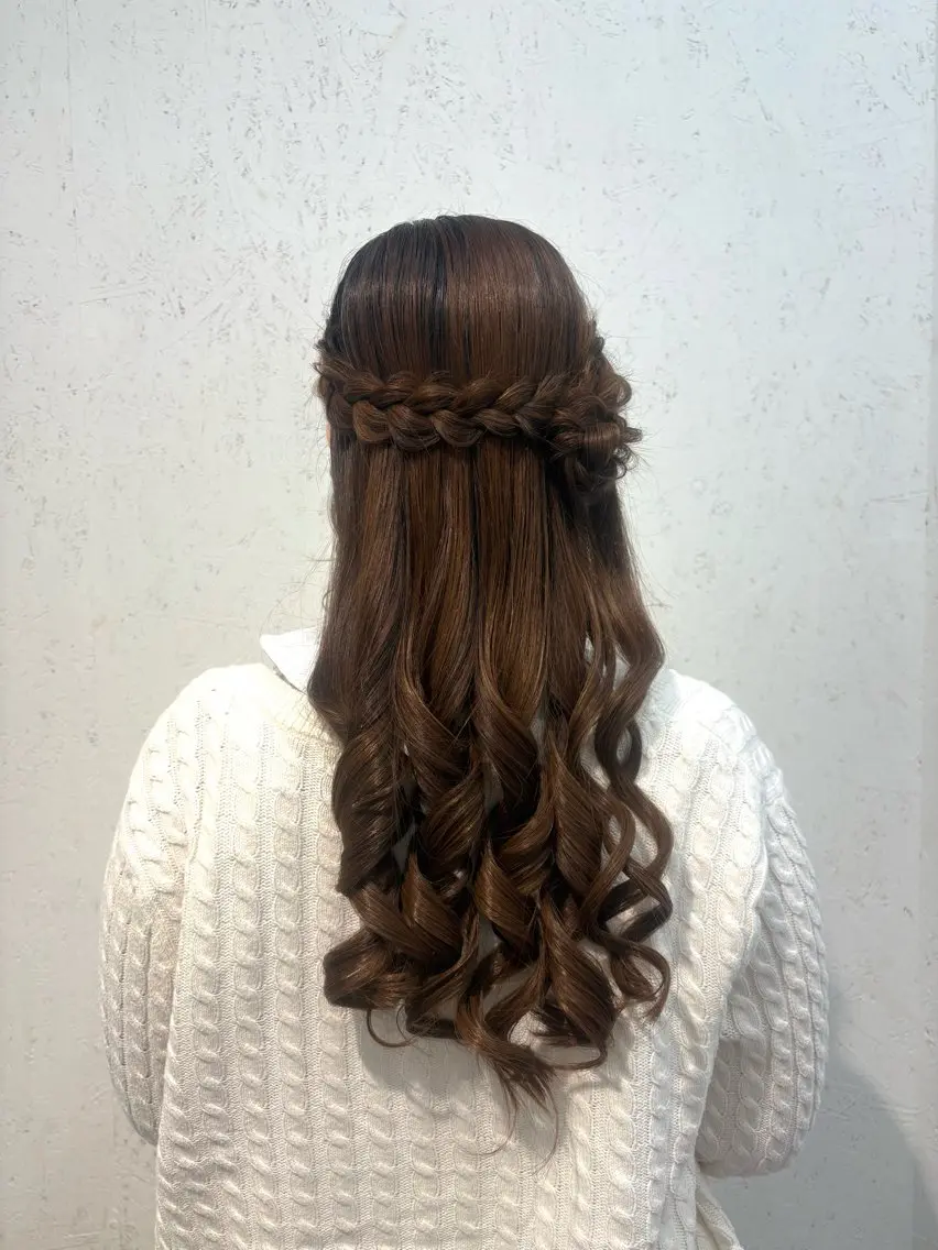 ロング ヘアアレンジ ヘアアレンジ🌸 城津唯のヘアスタイル