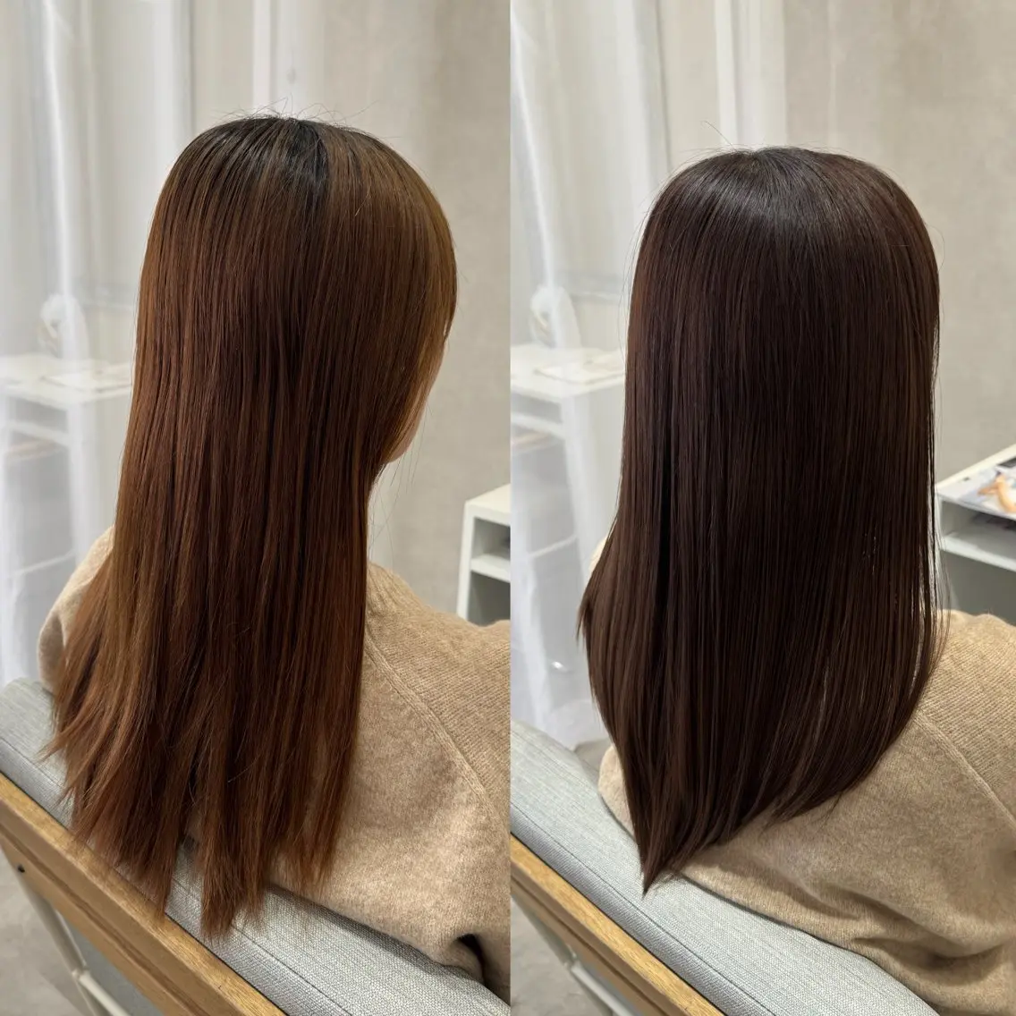 ロング カラー 透明感カラー イルミナカラー カット ヘアカラー トリートメント 艶髪/白髪ぼかし ヘッドスパ/大野結菜のヘアスタイル