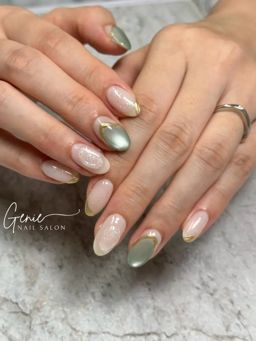 ネイル ニュアンスネイル ハンドネイル Nail salon Genieのネイルデザイン