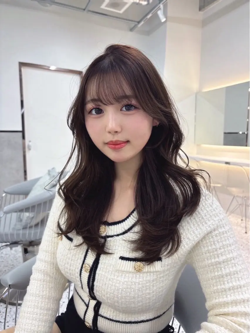 ロング yui🎀ブリーチな しダブルカラー/博多のヘアスタイル