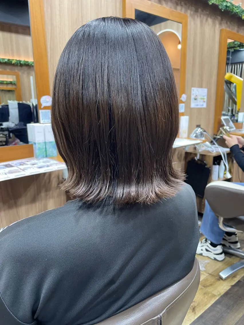 ミディアム カット 山際勇策 /岐阜美容師のヘアスタイル