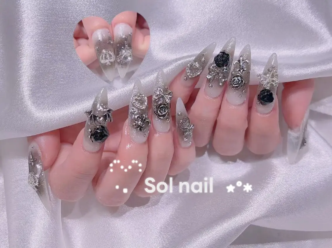 ネイル 成人式 ジェルネイル マグネットネイル パラジェル ワンホンネイル ハンドネイル ハンドケア Sol Nail ミネのネイルデザイン