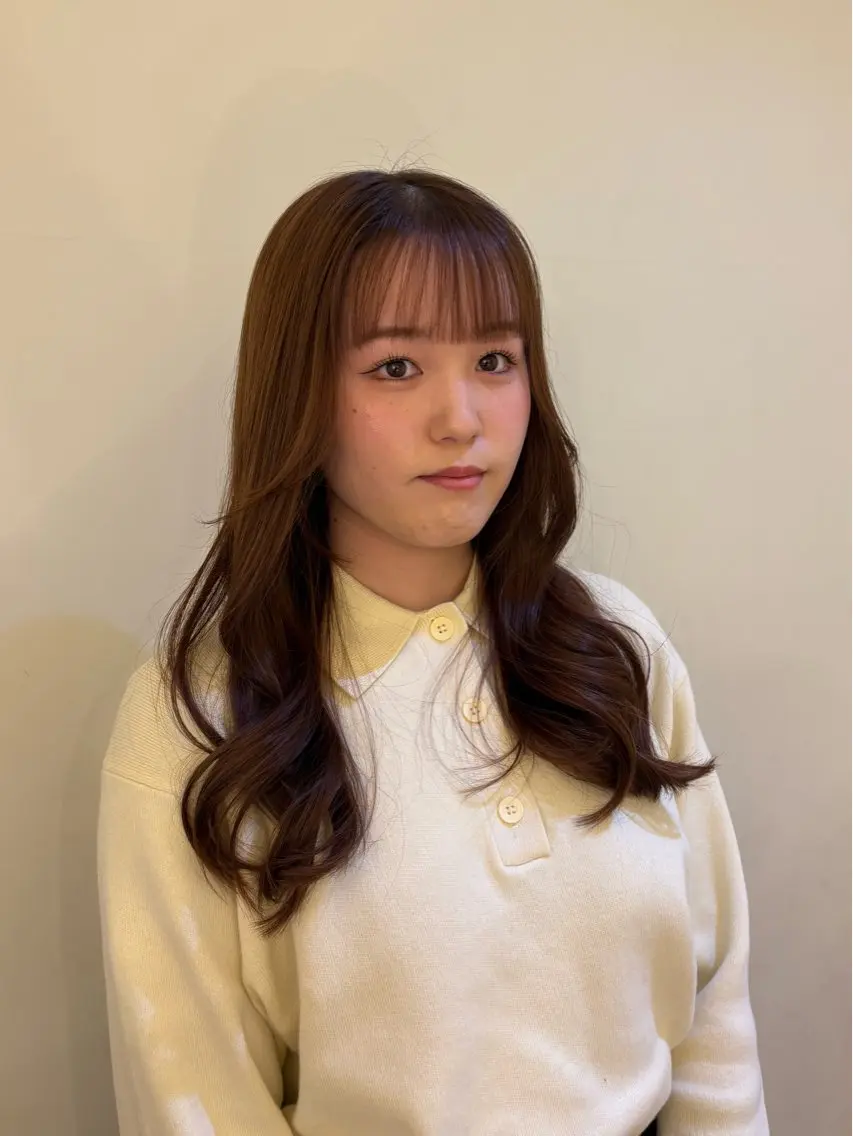 ロング カット 坂本菜摘 |レイヤーカットのヘアスタイル