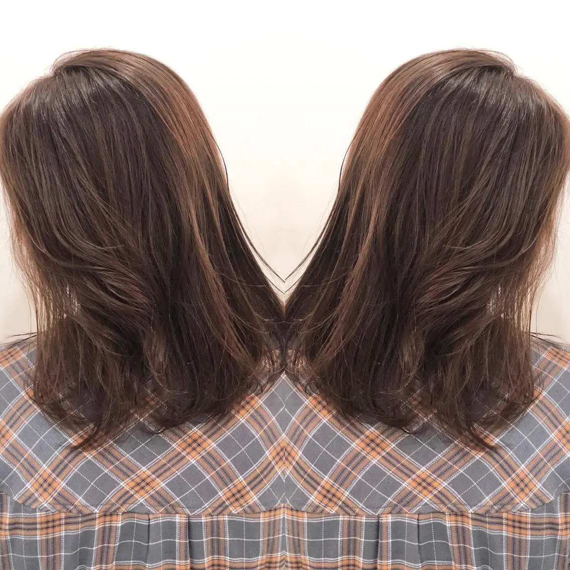 ミディアム カラー ブリーチ ブラウンカラー ケアカラー 透明感カラー ダブルカラー 推しヘア🎀 NATSUNEのヘアスタイル