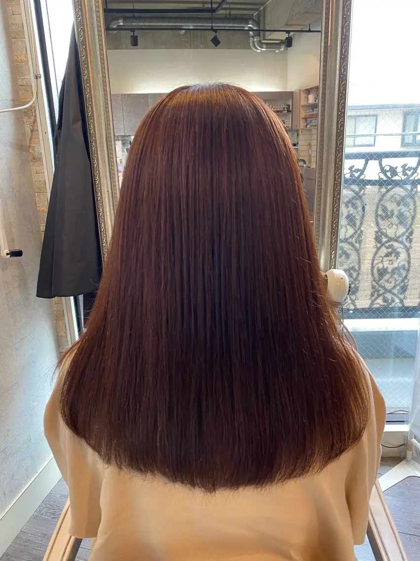 ロング 縮毛矯正 サイトウ 南柏のヘアスタイル