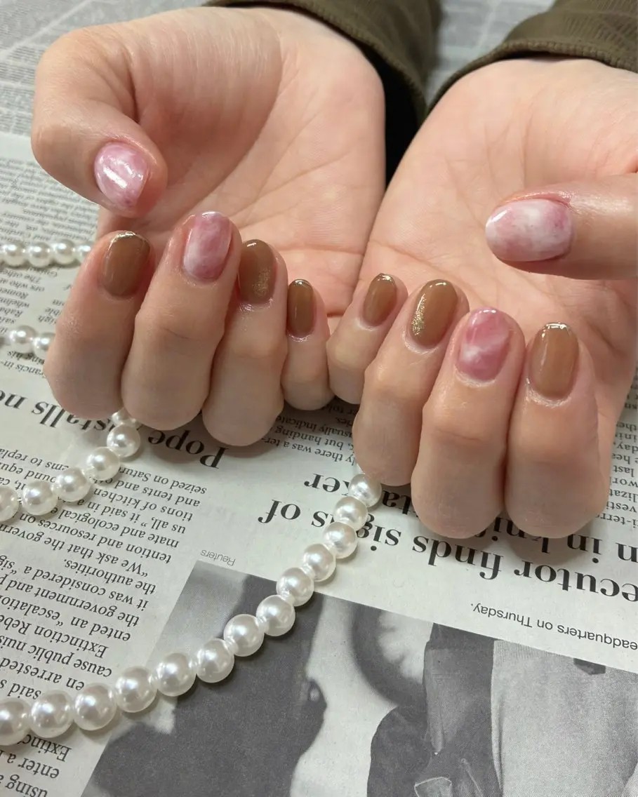 ネイル ニュアンスネイル shiki_nail 🪐のネイルデザイン