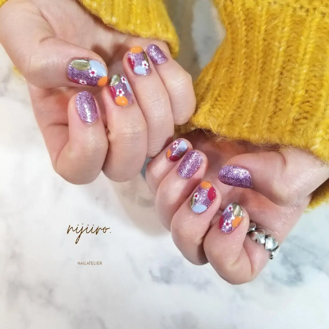 ネイル ハンドネイル nijiiro🌈 サトウのネイルデザイン