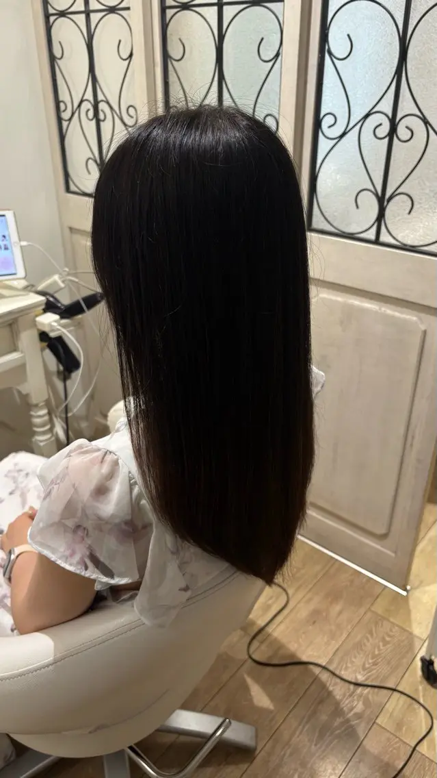 セミロング カット ヘアカラー 似合わせ 顔周りYUUGAのヘアスタイル