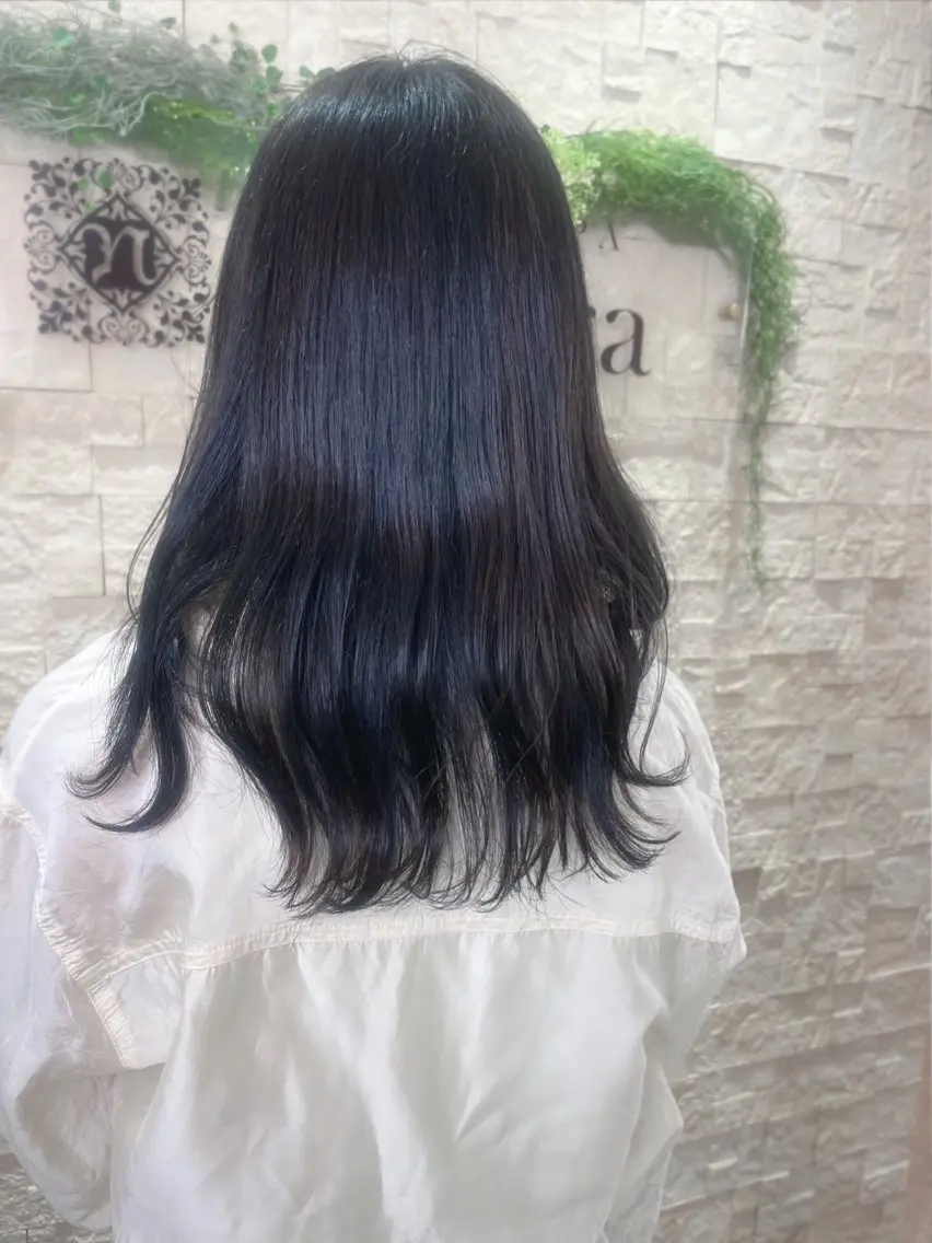 セミロング カラー ヘアカラー 加藤 ひろこのヘアスタイル
