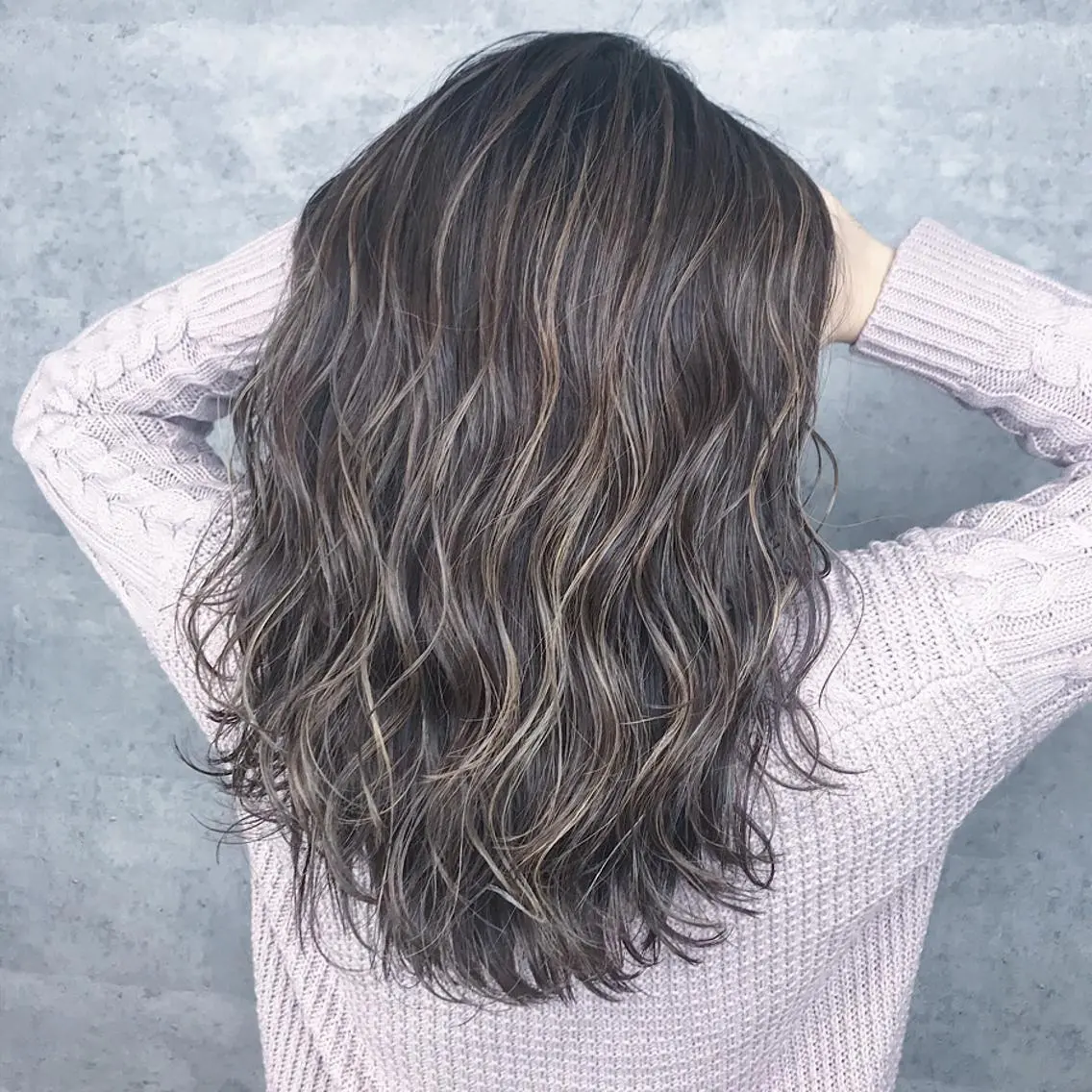 セミロング カラー カット ヘアカラー トリートメント _WHITE芝本 賢吾【天王寺店】のヘアスタイル