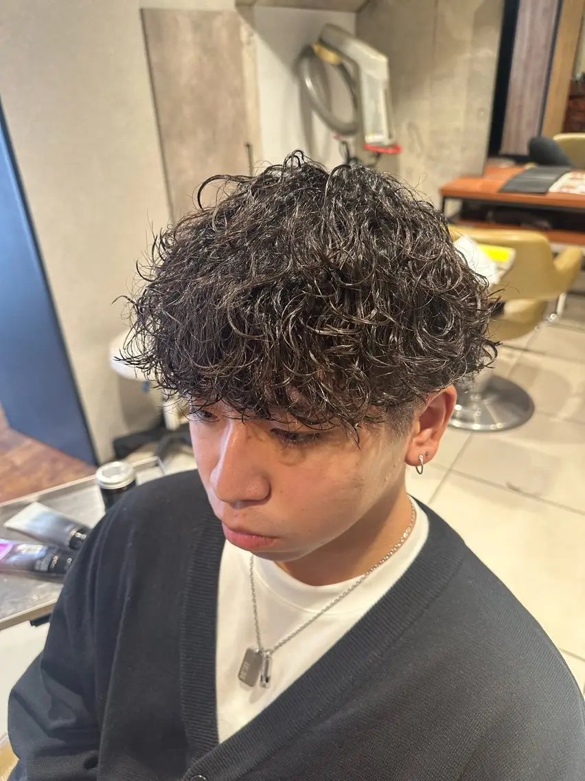 メンズ カット パーマ ⭐️ツイスパ⭐️ 菊池　拓也のヘアスタイル