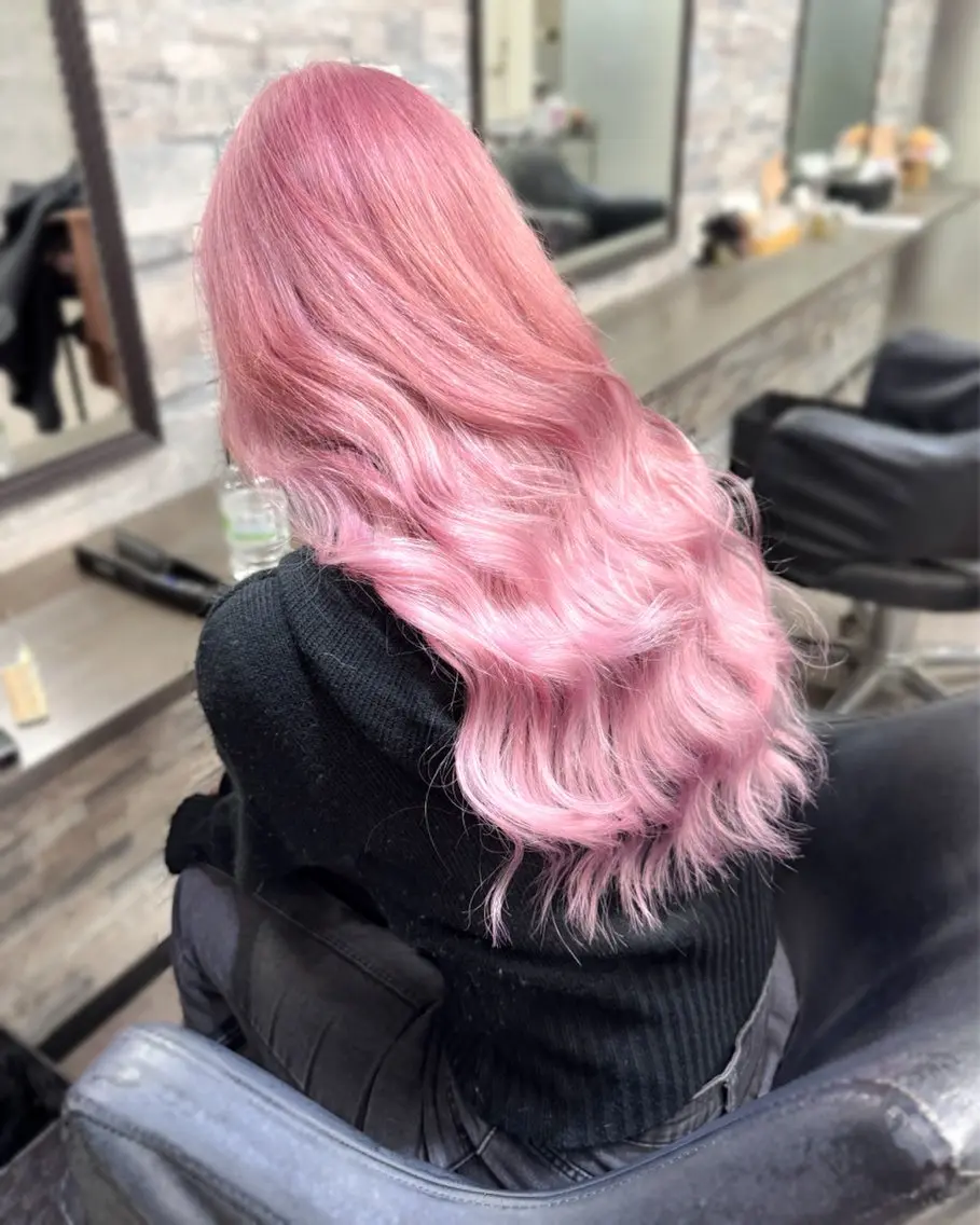 ロング カラー カット ヘアカラー トリートメント エクステ ハイトーンエクステ 🎩カズキ🎩のヘアスタイル
