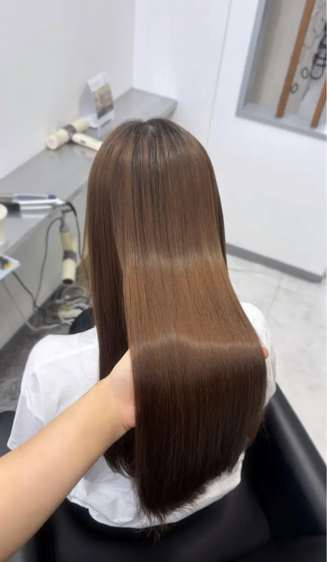 縮毛矯正 あやか/心斎橋/ カラーモデル募集中のヘアスタイル