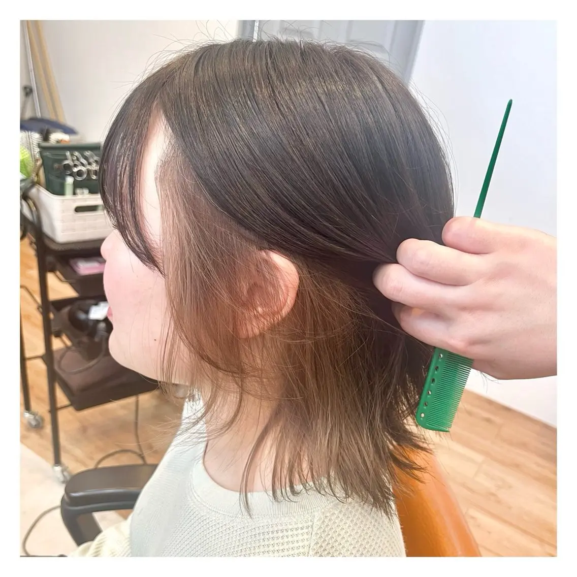 ミディアム 北上 春華のヘアスタイル