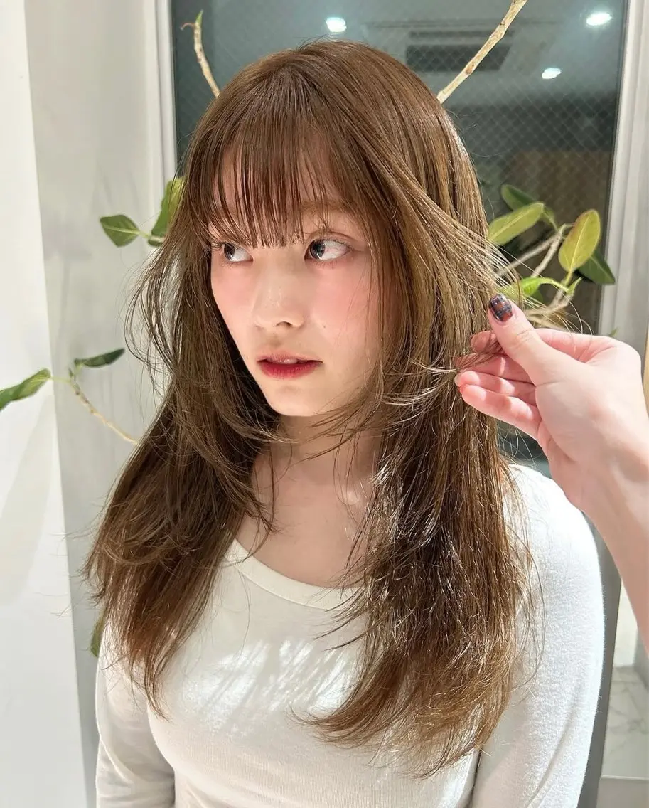【光に透ける艶髪🪞✨】ブリーチなしダブルカラー＋シャンプー＋トリートメント🥣🫧の写真