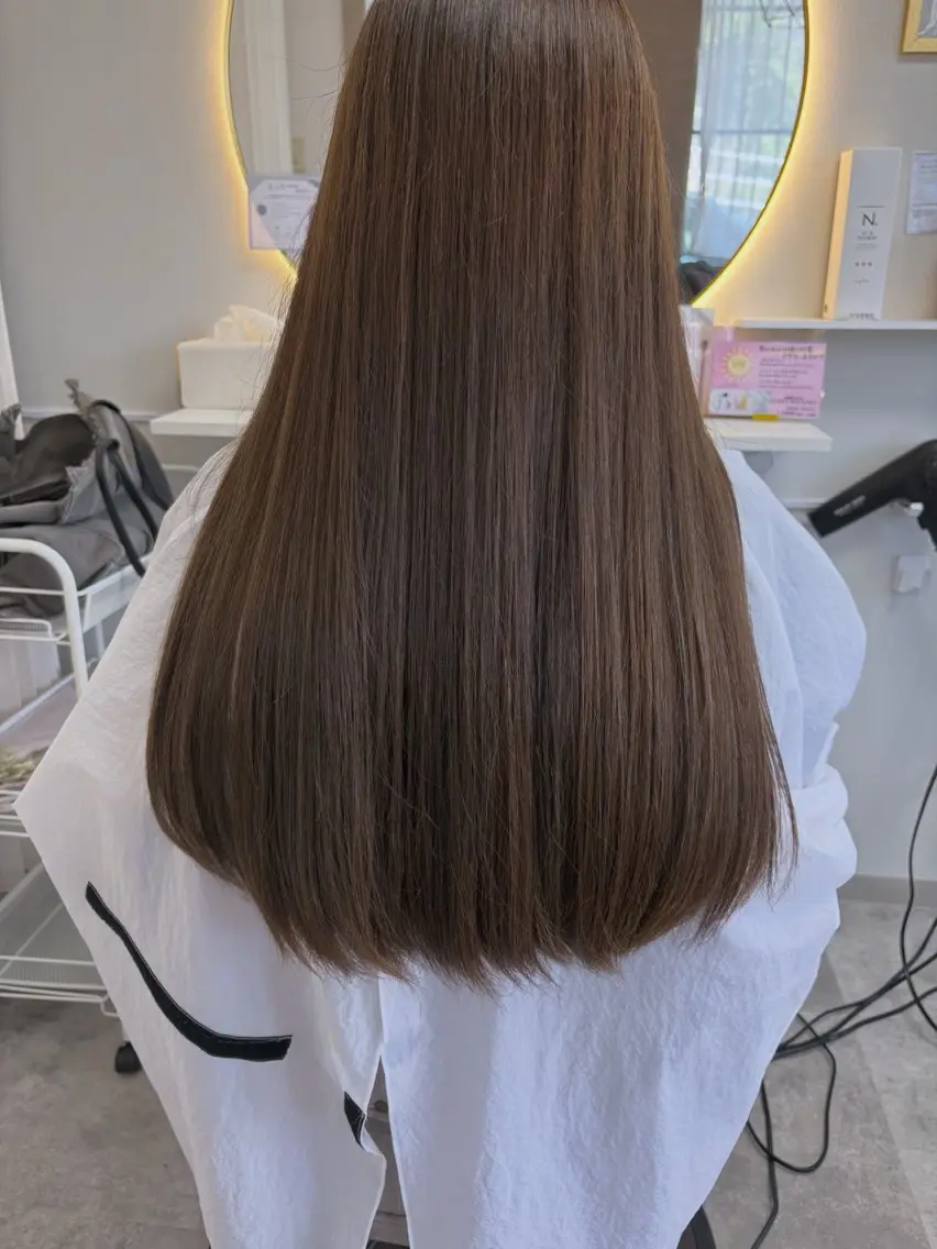 ロング カラー ヘアカラー トリートメント Re:st /中間市美容室のヘアスタイル