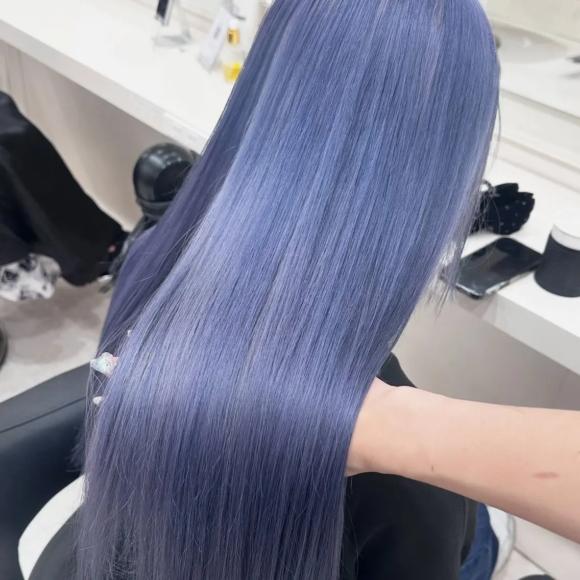 ロング ヘアカラー トリートメント ️🫧 AINE 🫧ハイトーンカラーのヘアスタイル