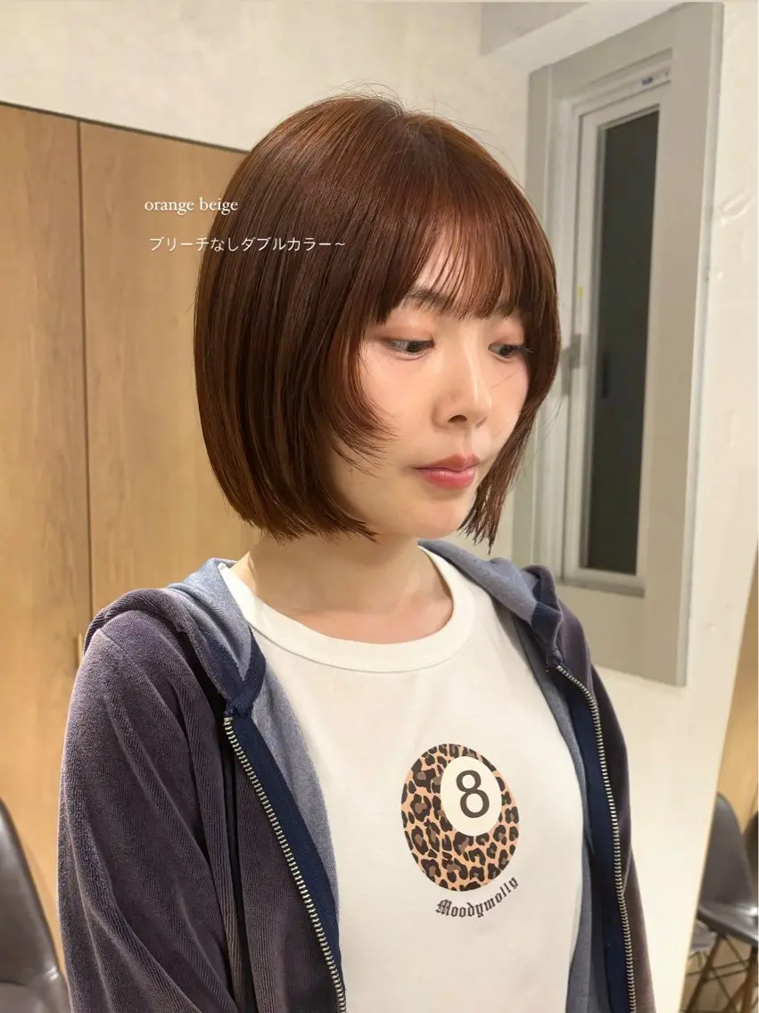 ショート カラー mei|顔まわり ×透明感カラーのヘアスタイル