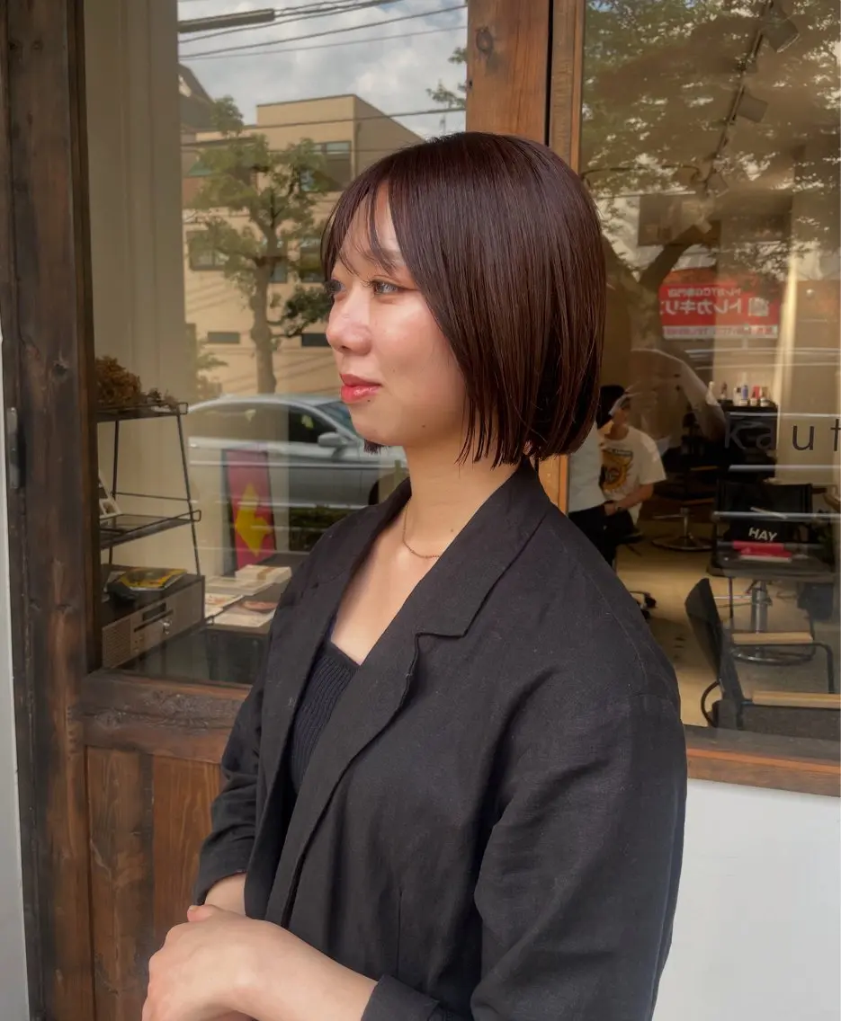 ショート ボブ 本間 かえでのヘアスタイル