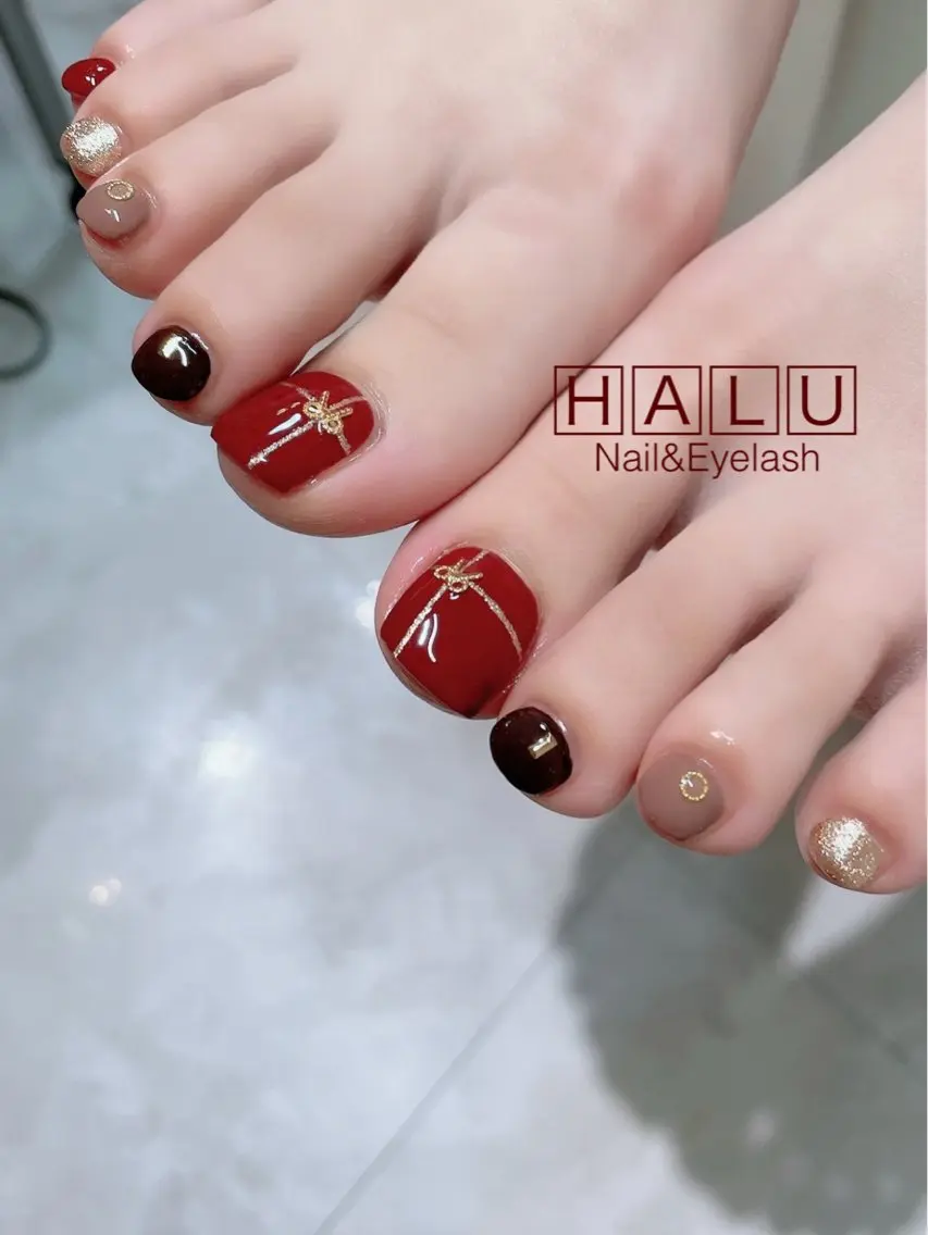 ネイル 冬ネイル クリスマス HALU ハルのネイルデザイン