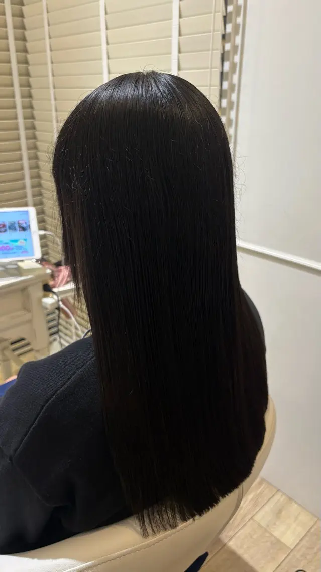 ミディアム カラー カット トリートメント 似合わせ 顔周りYUUGAのヘアスタイル