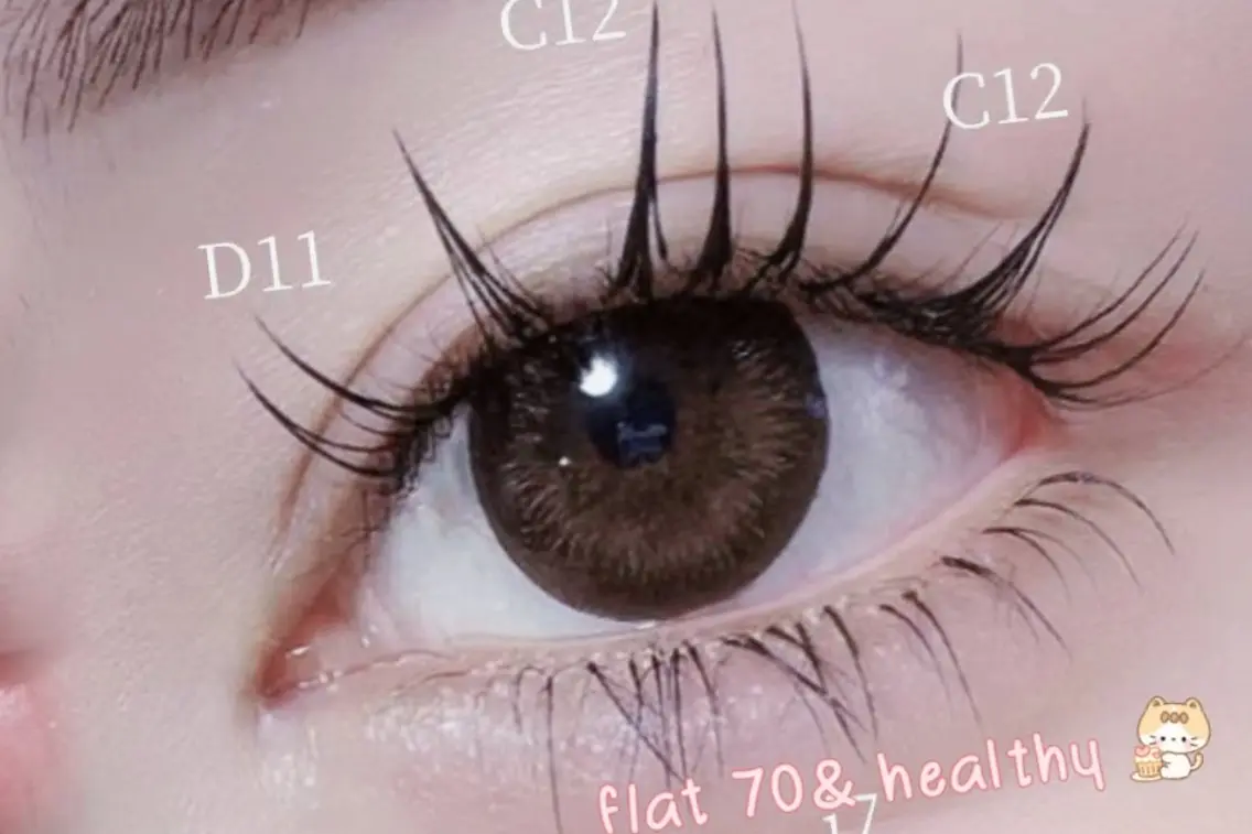 💓超人気&Healthy🌸🔥LED💡＋高級フラットラシュ両目80本＋ナチュラル＊パリジェンヌ/コーティング付きの写真