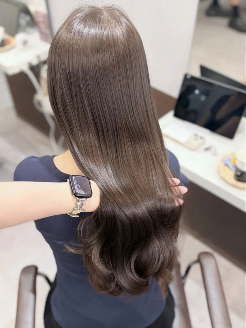 透明感🥣ブリーチなしダブルカラー✨【水光カラー】の写真