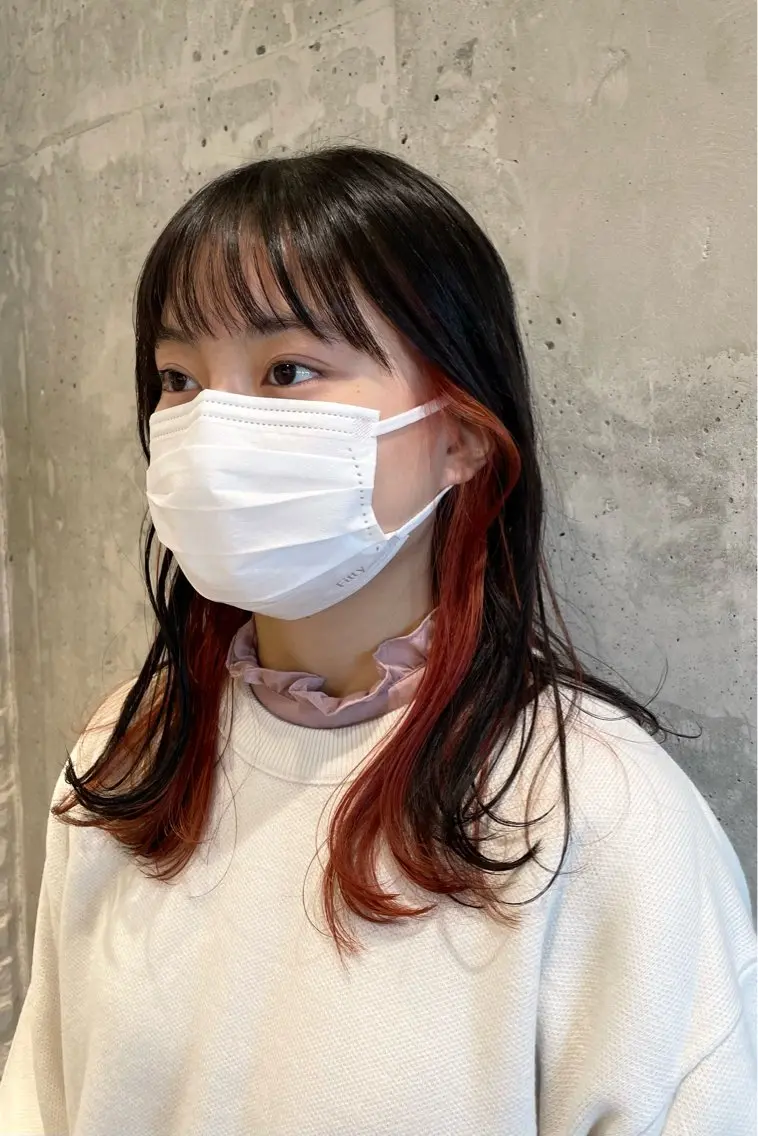 ミディアム ハラ カヤコのヘアスタイル