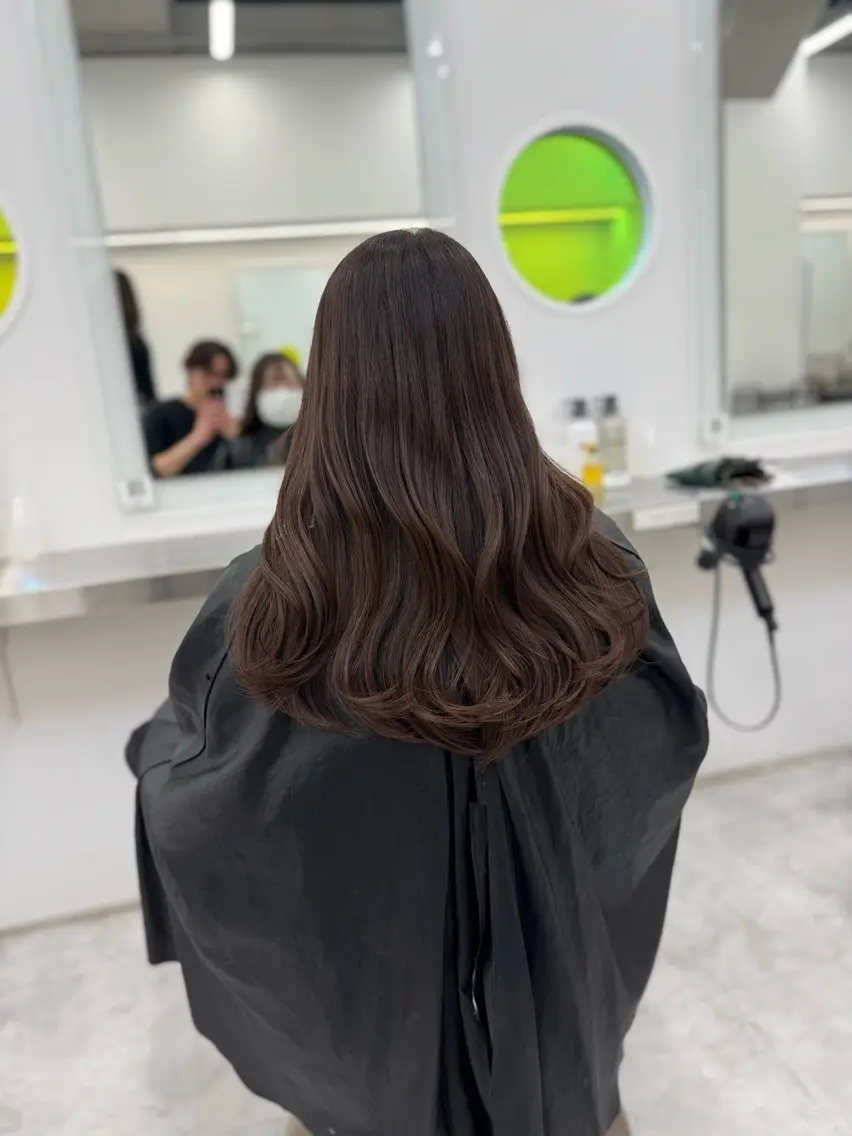 セミロング カラー カット ヘアカラー トリートメント 韓国トレンドカット カラー🤍しゅうじのヘアスタイル