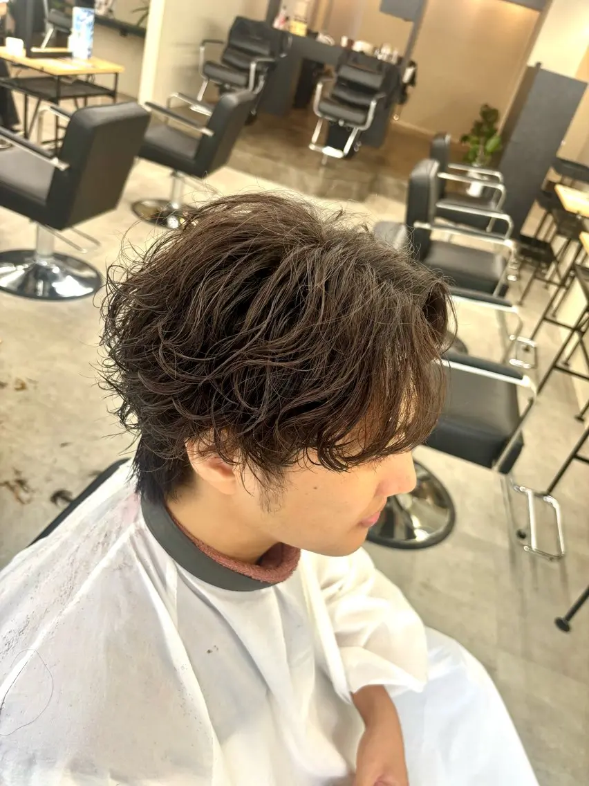 メンズ カット パーマ 【横浜メンズ🔥 】あやか❤️‍🔥のヘアスタイル