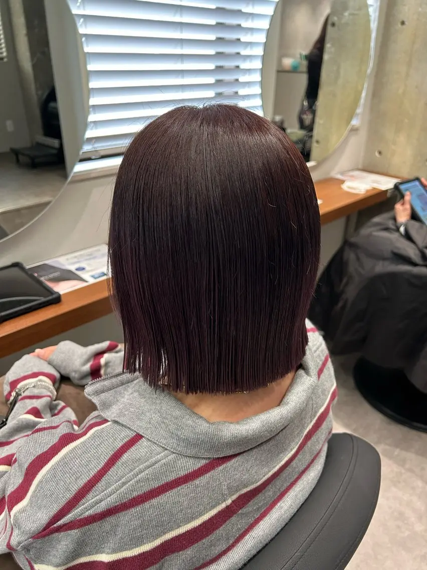 カラー 透明感カラー 🫧‪藤田彩花のヘアスタイル