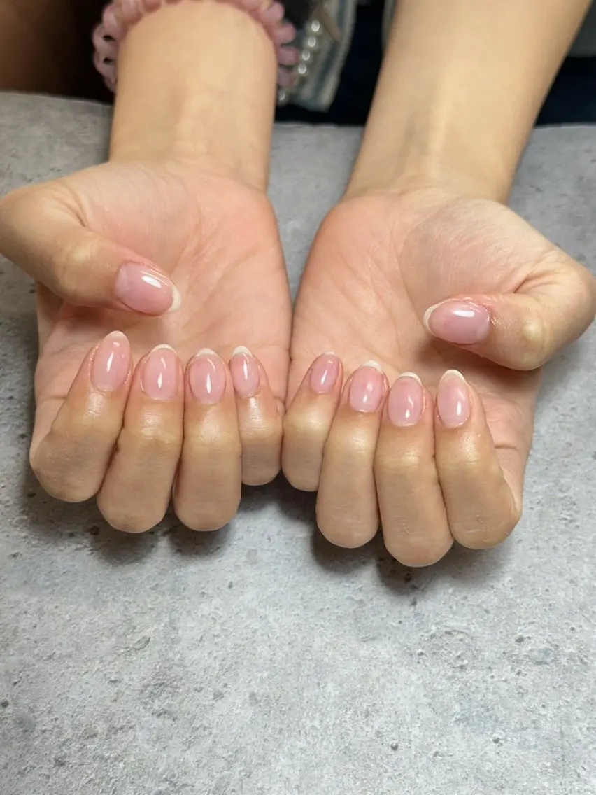 [ハンド]クリアネイルの写真