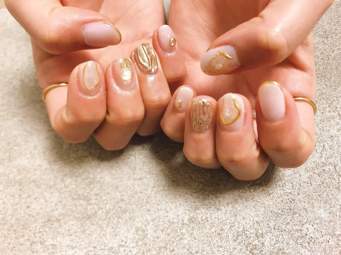 ネイル ニュアンスネイル kiki nail &brow二子玉川のネイルデザイン