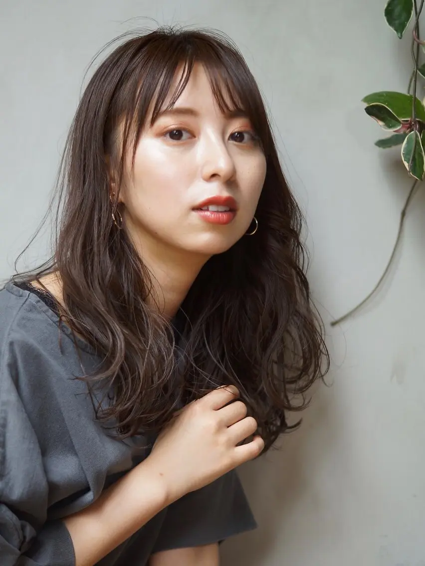 セミロング カラー パーマ カット ヘアカラー 縮毛矯正 トリートメント Lino by hoNuaのヘアスタイル